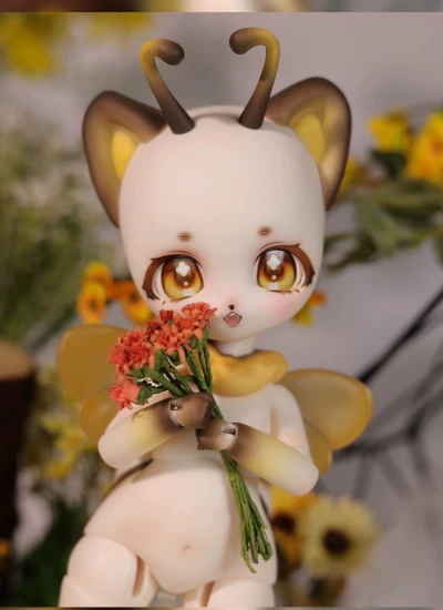MilloDoll x NPC BJD KittyBee A (Face-up+Body Blushing) 27.4cm Ball-jointed Doll