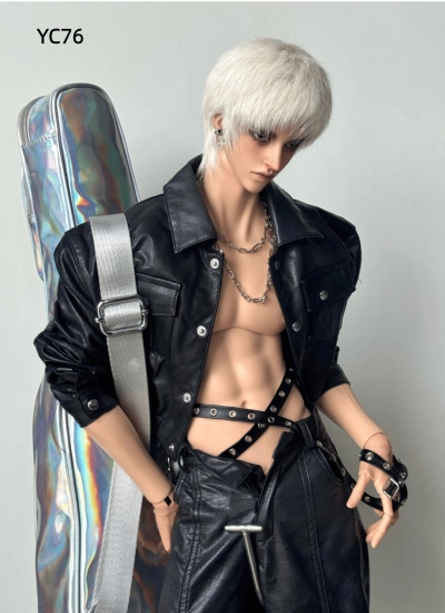 Nass BJD Clothes [Punk Paradox] Leather Outfit for Large 1/4 75-77cm Size Ball Jointed Doll