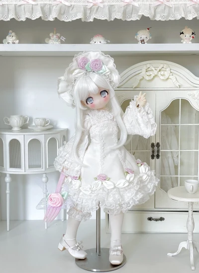 BBWWW BJD Rose Cream Cake Gril Suit Set for MSD/AZONE/OB24/Special1/6 Size Ball Jointed Doll