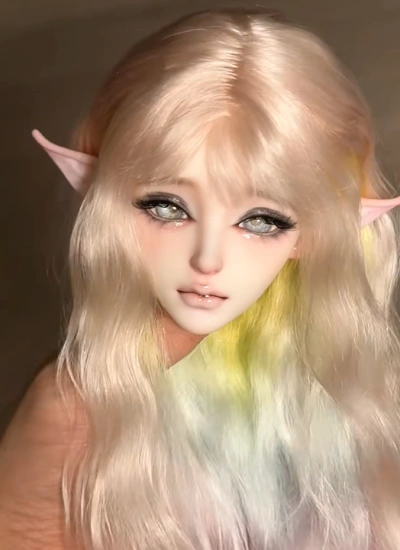 JHM Doll BJD Head Hua Mian for 1/4 Ball-jointed Doll