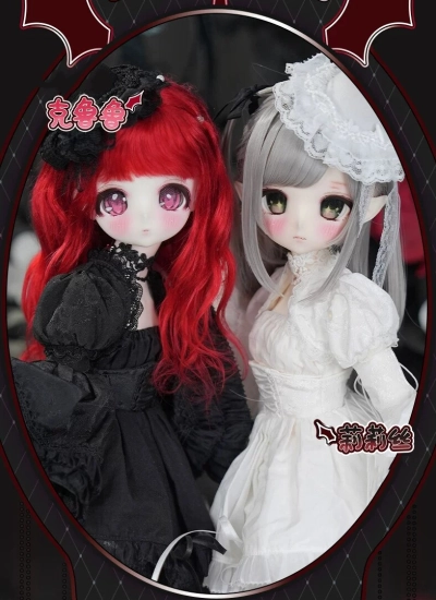 【期間限定】ドール用ヘッドのみ 莉莉丝&克鲁鲁ヘッド 三挿四 レジン製 1/4サイズボディ用 球体関節人形 BJD用