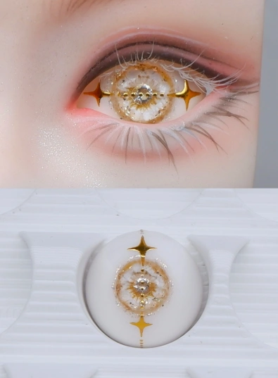 In Stock BJD Plaster UV Shattered Stars Eyes 14/7mm eyeballs for ball-jointed doll