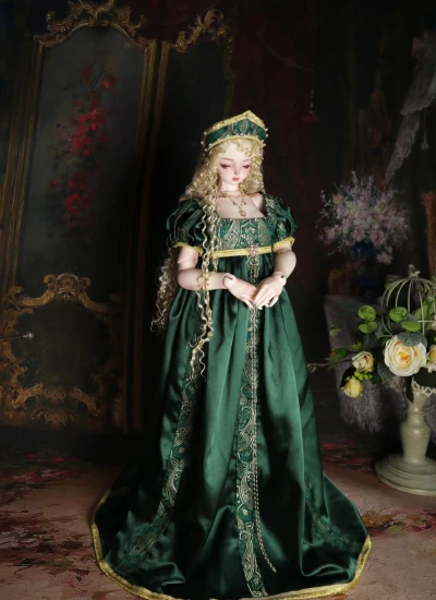 ALU BJD Clothes Empire Waist Trailing Skirt 《Yarilo》Outfit Set for YOSD/MSD/SD Size Ball Jointed Doll