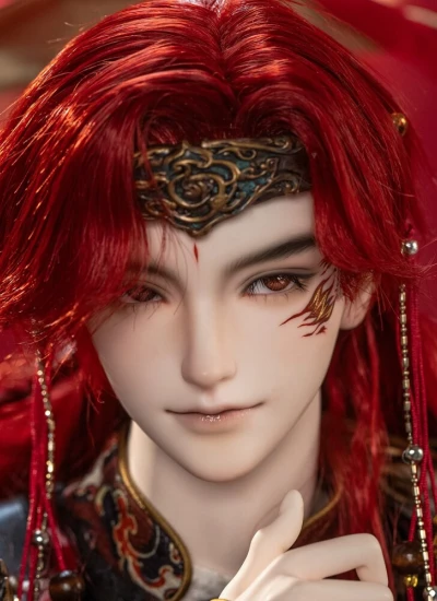 BJD Double-headed Fullset Nezha [Cosmic Mythos Scrolls Series] 76cm Ball-jointed Doll