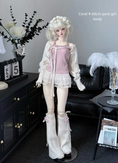 TBdoll BJD Clothes White Strappy Knit Outerwear for 62cm/68cm/71cm/73cm Size Ball Jointed Doll