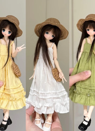 BJD Clothes Cami Dress for Azone OB22 OB24 Size Ball-jointed Doll