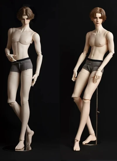 ドール用ボディ 70cm白竹男体 男の子 球体関節人形用