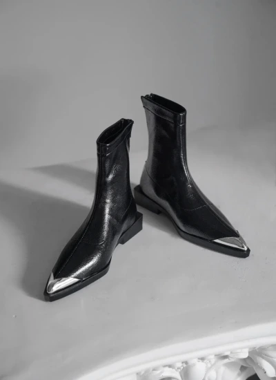 ALL BJD Shoes Pointed Toe Metal Hardware Ankle Boots for 75/77cm Size Ball-jointed Doll