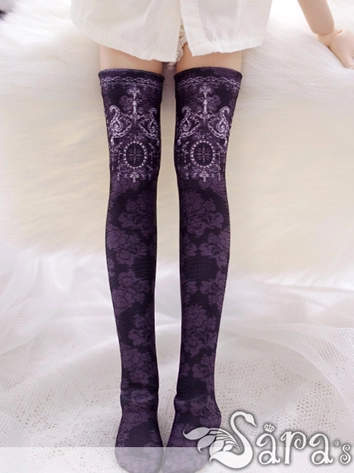 Bjd Socks Girl Lady Printed High Stockings for SD/DD Ball-jointed Doll