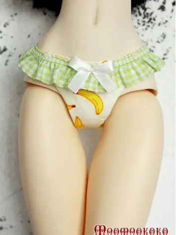 In Stock 1/4 Clothes Girl Underpants Green Printed Panties for MSD Ball-jointed Doll