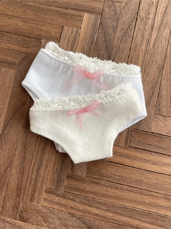 BJD Clothes Girl White/Beige Underwear Pants for SD/MSD/YOSD Size Ball-jointed Doll