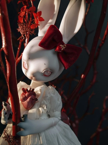 In Stock BJD White Rabbit (Mangosteen Skin) 35cm Ball Jointed Doll