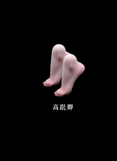 BJD 1/4 Mian Mian Body High Heel Feet for MSD Size Ball-jointed Doll